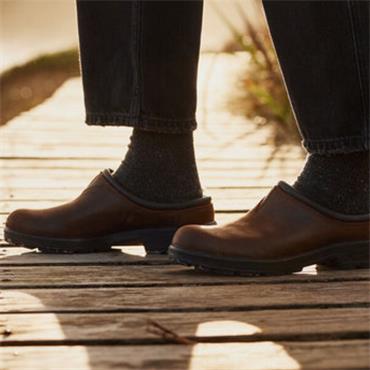 BLUNDSTONE UNISEX CLOG SHOE - BROWN
